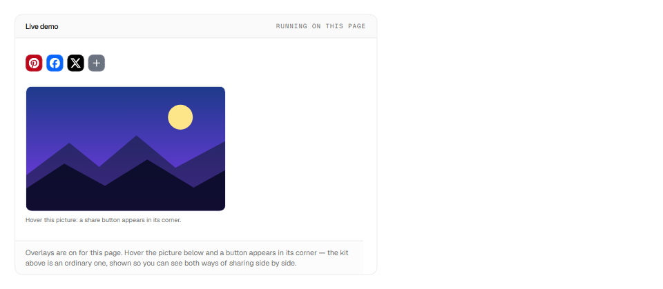 The image sharing demo