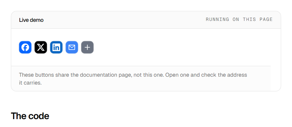 The share another url demo